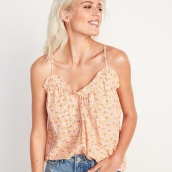 Old Navy Women's Floral A-Line Scoop-Neck Cami-Blouse New - Picture 2 of 2